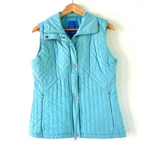 Escada Sport Quilted Puffy Vest Light Blue Size 38
